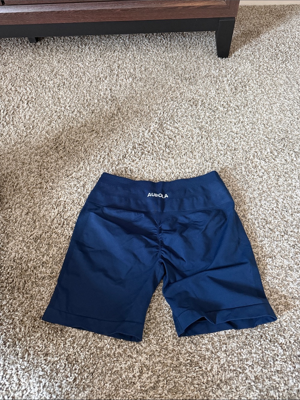 Aurora Women's Navy High-Waist Bike Shorts